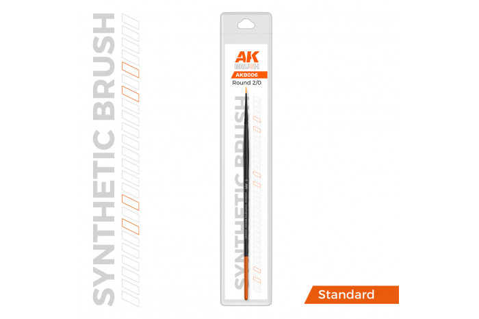 AK SYNTHETIC BRUSH – ROUND 2/0