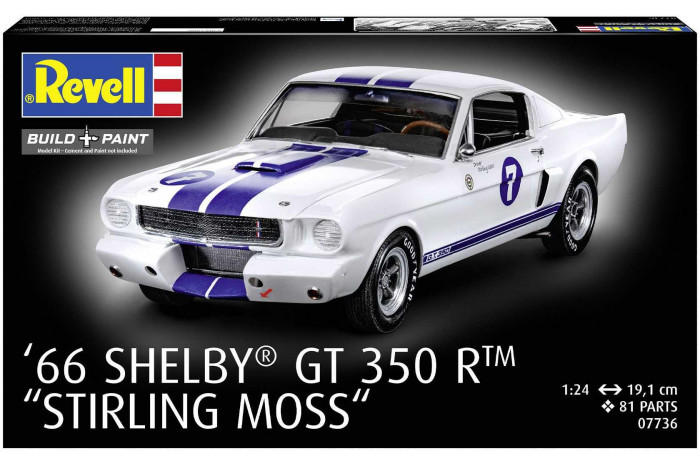 Plastic ModelKit auto 07736 - 1966 Shelby GT 350 R "Stirling Moss" (1:24)