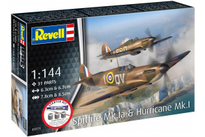 Starter Kit letadlo 73771 - Spitfire Mk.Ia & Hurricane Mk.I (1:144)