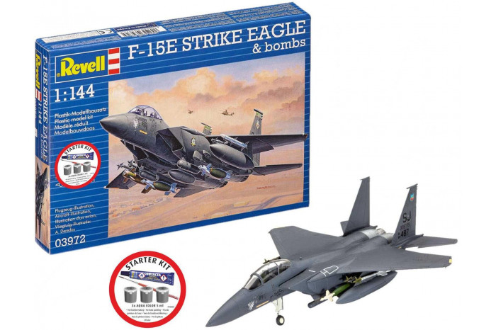 Starter Kit letadlo 73972 - F-15E Strike Eagle & bombs (1:144)