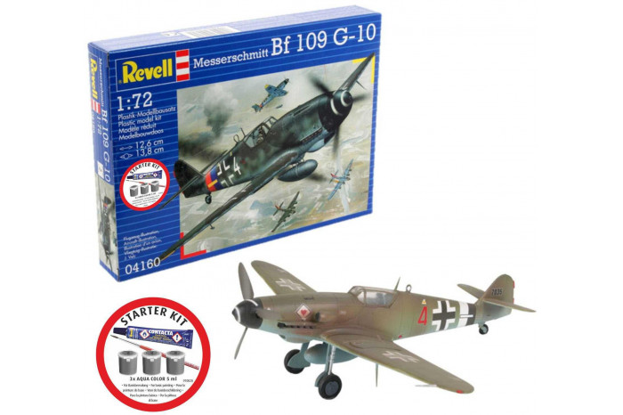 Starter Kit letadlo 74160 - Messerschmitt Bf-109 (1:72)