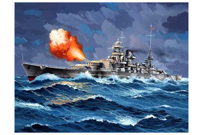 Starter Kit loď 75181 - Battleship Gneisenau (1:1200)