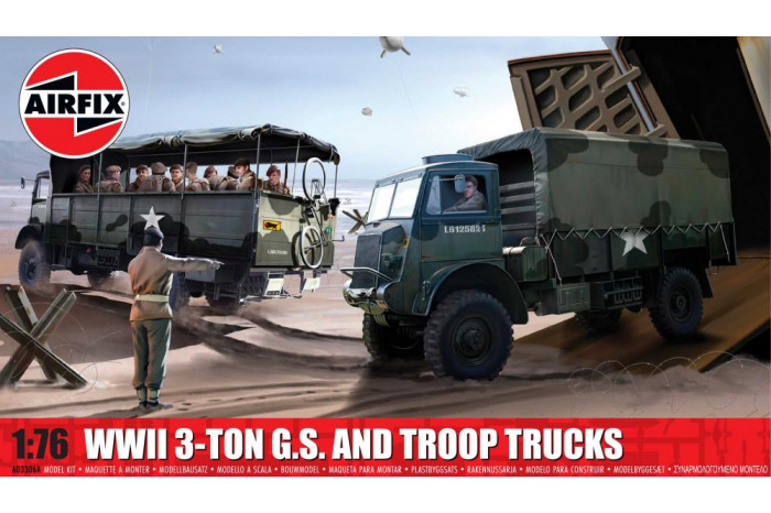 Classic Kit military A03306A - WWII 3-ton 4x4 General Service & Troop Trucks (1:76)