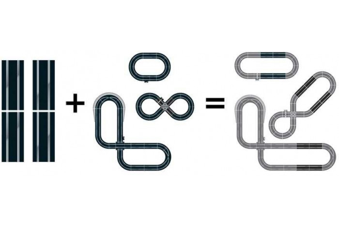 Rozšíření trati SCALEXTRIC C8526 - Track Extension Pack 4 - Straights