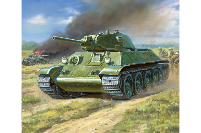 Wargames (WWII) tank 6101 - Soviet Medium Tank T-34/76 (1:100)