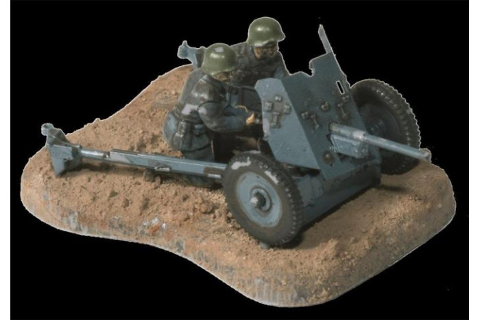 Wargames (WWII) figurky 6114 - German Gun Pak-36 with Crew (1:72)