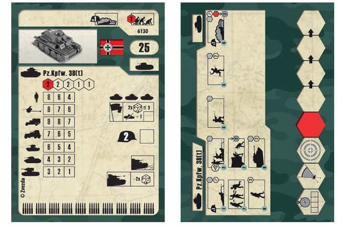 Wargames (WWII) tank 6130 - German Light Tank PZ.KPFW.38 (T) (1:100)