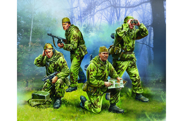 Wargames (WWII) figurky 6137 - Soviet Reconnaissance Team (1:72)