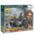Wargames (WWII) military 6142 - German Motorcycle R-12 (1:72)