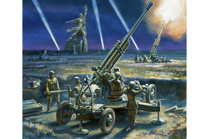 Wargames (WWII) figurky 6148 - Soviet 85mm Anti-Aircraft Gun (1:72)