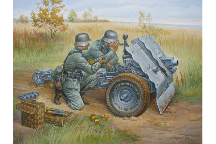 Wargames (WWII) figurky 6156 - German 75mm Infantry Gun (1:72)