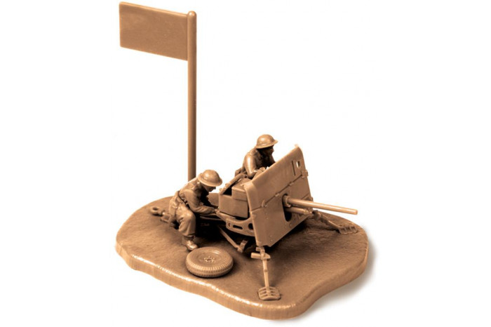 Wargames (WWII) military 6169 - British QF 2-pdr Anti Tank Gun w/crew (1:72)