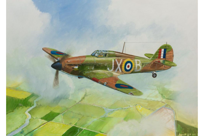 Wargames (WWII) letadlo 6173 - British Fighter "Hurricane Mk-1" (1:144)