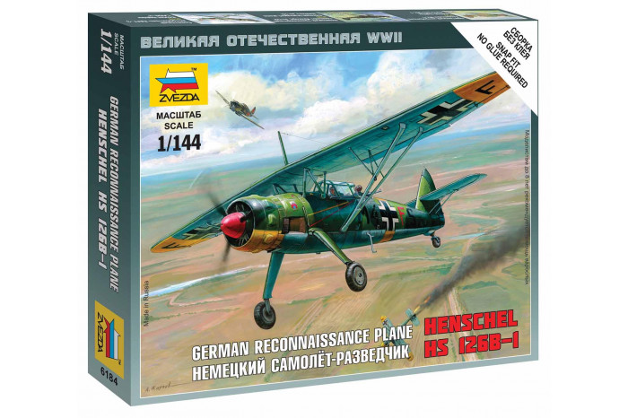 Wargames (WWII) letadlo 6184 - Henschel HS-126B (1:144)