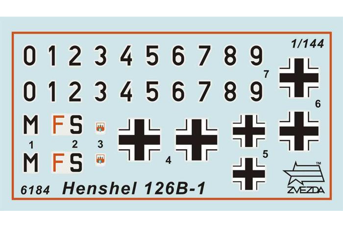 Wargames (WWII) letadlo 6184 - Henschel HS-126B (1:144)