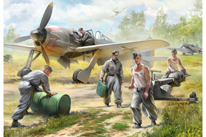 Wargames (WWII) figurky 6188 - German airforce ground crew (1:72)