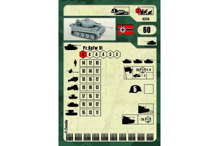 Wargames (WWII) tank 6256 - Tiger I (1:100)