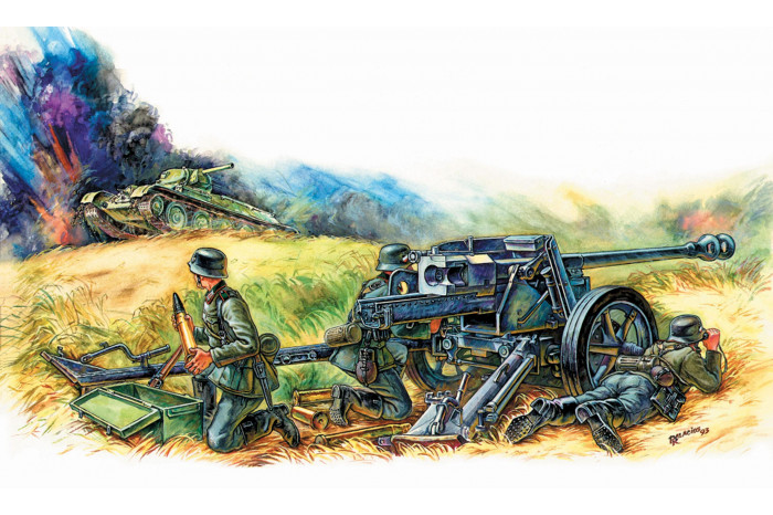 Wargames (WWII) military 6257 - Pak-40 (1:72)