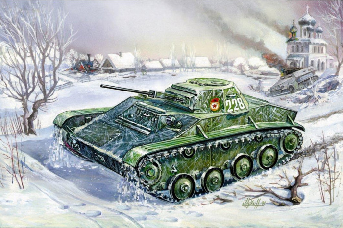 Wargames (WWII) tank 6258 - T-60 Soviet Light Tank (1:100)