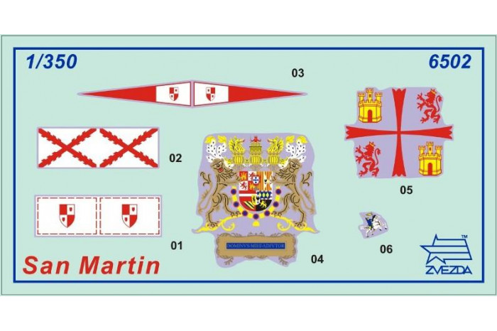 Wargames (TS) loď 6502 - Spanish ship San Martin (1:350)