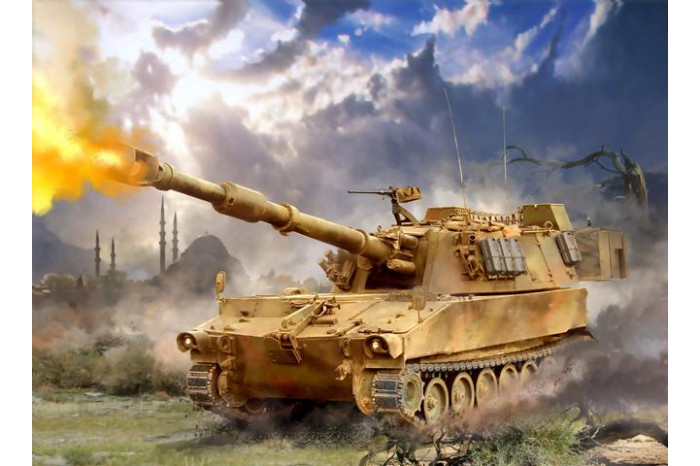 Wargames (HW) military 7422 - 155mm Self-Propelled Howitzer M-109 A2 (1:100)