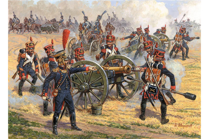 Wargames (AoB) figurky 8028 - French Foot Artillery 1812-1814 (1:72)