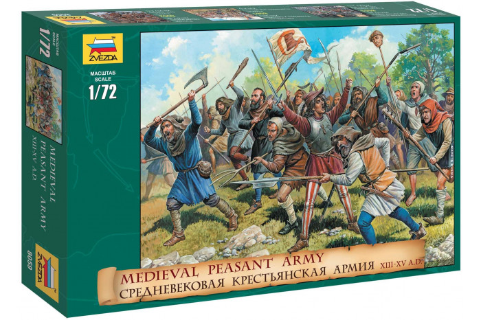 Wargames (AoB) figurky 8059  Medieval Peasant Army (1:72)