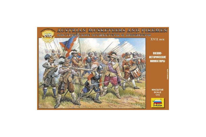 Wargames (AoB) figurky 8061 - Austrian Musketers and Pikeman (1:72)