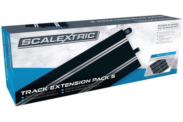 Rozšíření trati SCALEXTRIC C8554 - Track Extension Pack 5 - 8 X C8205 Straights