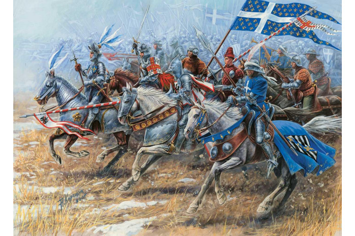 Wargames (AoB) figurky 8036 - French Knights (re-release) (1:72)