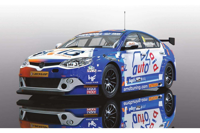 Autíčko Touring SCALEXTRIC C4017 - MG6 GT AMD BTCC 2018 - Rory Butcher (1:32)