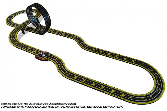 Rozšíření trati MICRO SCALEXTRIC G8045 - Track Extension Pack - Straights & Curves