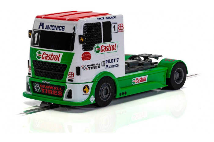 Autíčko Super Resistant SCALEXTRIC C4156 - Racing Truck - Red & Green & White (1:32)