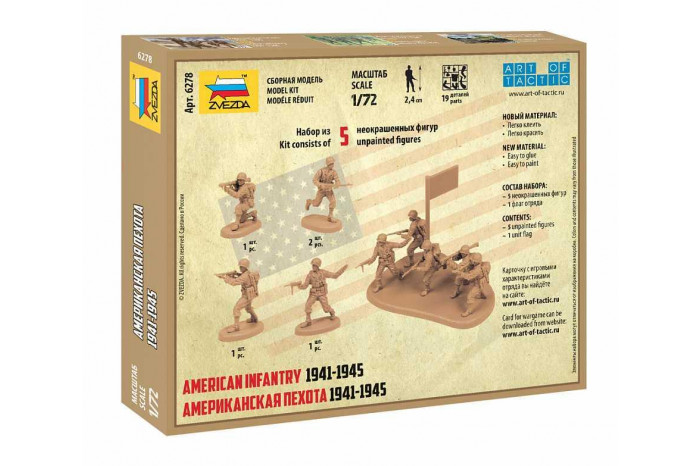 Wargames (WWII) figurky 6278 - US Infantry (1:72)