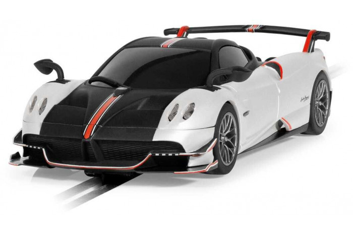 Autíčko Super Resistant SCALEXTRIC C4399 - Pagani Huayra BC Roadster – Metallic Pearl White (1:32)