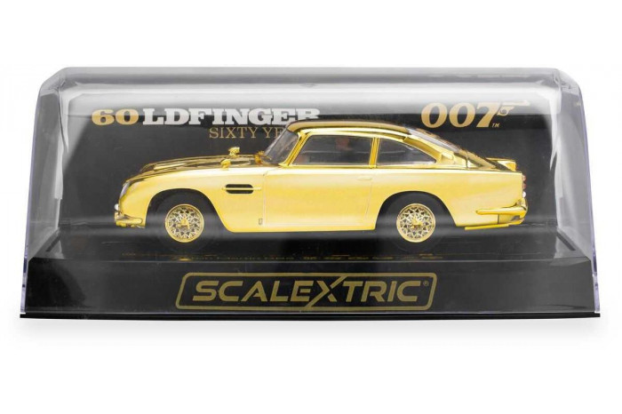 Autíčko Film & TV SCALEXTRIC C4550A - James Bond Aston Martin DB5 - Goldfinger - 60th Anniversary Gold Edition (1:32)