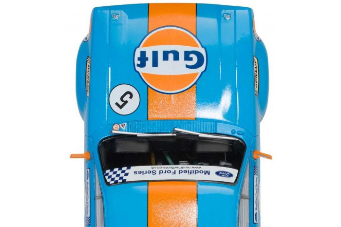 Autíčko Gulf SCALEXTRIC C4530 - Ford Escort MK1 – Wayne Crabtree Modified Fords 2023 (1:32)