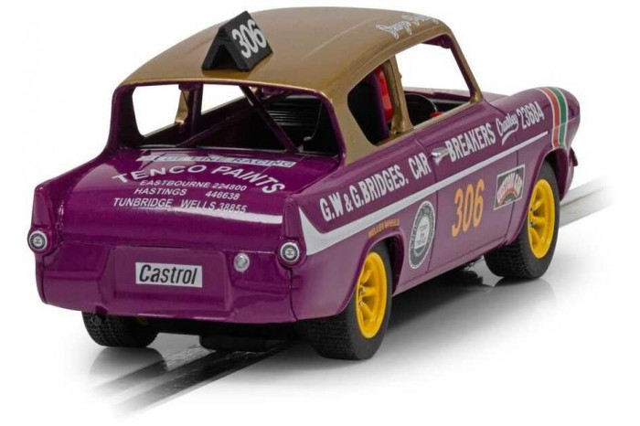 Autíčko Touring SCALEXTRIC C4584 - Ford Anglia 105e George Polley 306 (1:32)