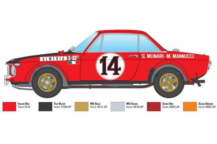 Model Kit auto 3670 - Lancia Fulvia HF (1:24)