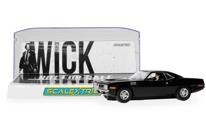Autíčko Film & TV SCALEXTRIC C4595 - John Wick Plymouth Barracuda - John Wick Chapter 4 (1:32)