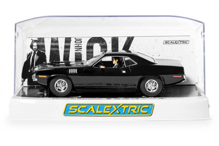 Autíčko Film & TV SCALEXTRIC C4595 - John Wick Plymouth Barracuda - John Wick Chapter 4 (1:32)