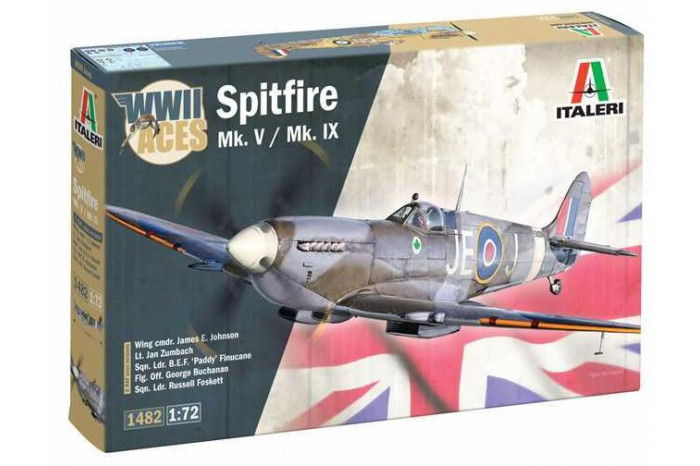 Model Kit letadlo 1482 - Spitfire Mk.V / Mk.IX Aces (1:72)