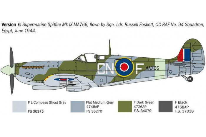 Model Kit letadlo 1482 - Spitfire Mk.V / Mk.IX Aces (1:72)
