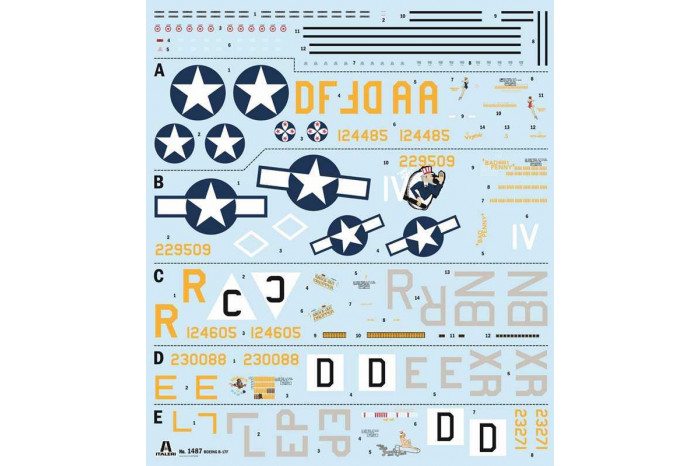 Model Kit letadlo 1487 - B-17F Flying Fortress (1:72)