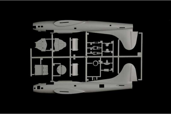 Model Kit letadlo 1487 - B-17F Flying Fortress (1:72)