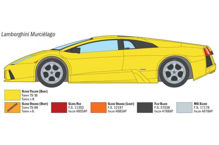 Model Kit auto 3672 - Lamborghini Murciélago (1:24)