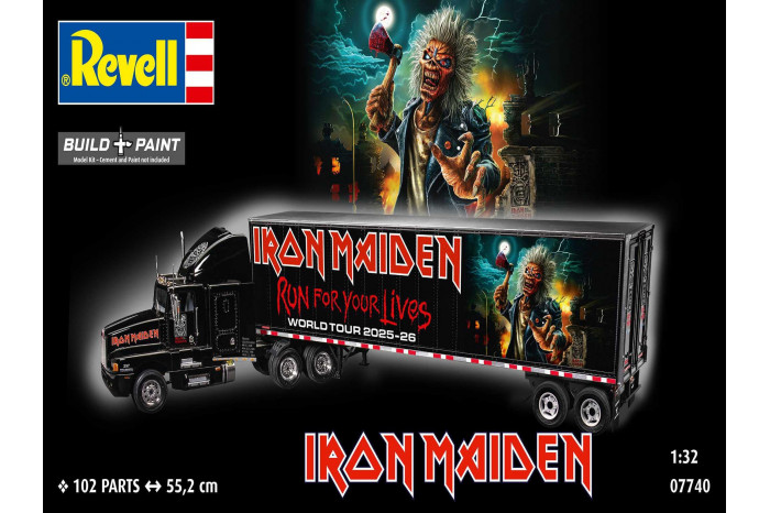 Plastic ModelKit auto 07740 - Tour Truck "Iron Maiden" (1:32)