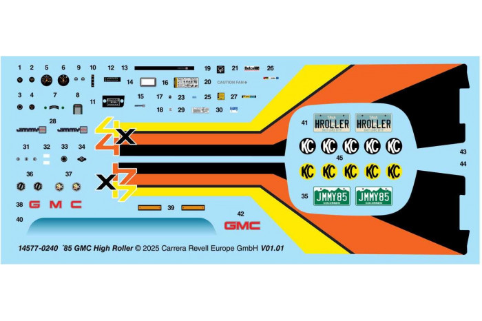 Plastic ModelKit MONOGRAM auto 4577 - 85 GMC Jimmy High Roller (1:25)