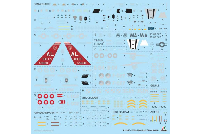 Model Kit letadlo 2836 - F-35A Lightning II (Beast Mode) (1:48)