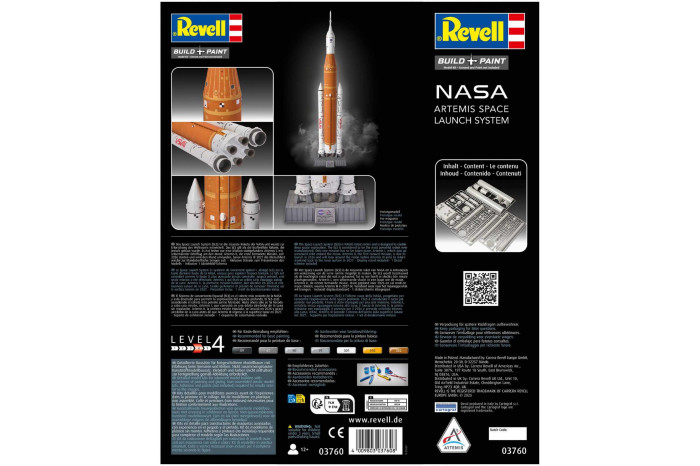 Plastic ModelKit vesmír 03760 - NASA Artemis Space Launch System (SLS) (1:144)
